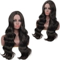 thumbnail image 4 of SUCS Women's Black Curly Head Set Wavy Curly Wig Can Be Straightened and Bent, 4 of 5