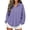 Purple, variant on jobturf Waffle Knit Henley Hoodies for Women Trendy Loose Fit Hoodie Fall Winter Lightweight Sweatshirts Long Sleeve Pullover Tops S
