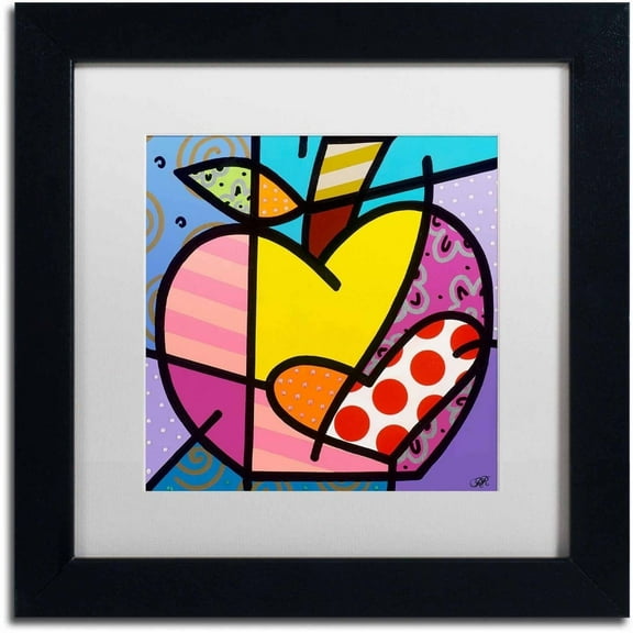 Trademark Fine Art 'Big Apple IV' Canvas Art by Roberto Rafael, White Matte, Black Frame