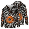 thumbnail image 4 of Yusimy Men's Hooded Casual Sports Top - Halloween Fashion Printed Long Sleeve Pullover with Pocket & Drawstring, 4 of 5