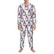 thumbnail image 3 of Fotbe Golf balls Pijama de Hombre con Estampado de Manga Larga, Conjunto de 2 Piezas, Ropa de Dormir Suave y Cómoda con Bolsillos-Large, 3 of 7