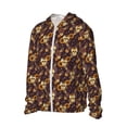 thumbnail image 2 of Gaeub Sunflowers with Skull and Hand Men's and Women's UPF 50+ Long-Sleeved Sun Protection Clothing, Fishing Shirt Long Sleeve Zip - Small, 2 of 9