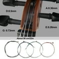 SAVITA 2 Sets 4/4 Violin Universal String Classic Violin Silver String
