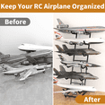 thumbnail image 3 of AIWFL RC Airplanes Storage Rack Metal Model Airplane Display Holder with 6 Shelves Multi-Function Bracket for Large-Scale RC Model Aircraft Stand, 3 of 9