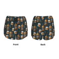 thumbnail image 3 of Balery Cigar Pantalones cortos deportivos para mujer con forro y dos bolsillos, elásticos, para entrenamiento, gimnasio, yoga-X-Large, 3 of 7