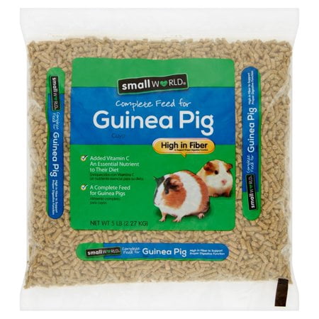 (2 Pack) Small World Complete Feed for Guinea Pigs, 5 (Best Hay Feeder For Guinea Pigs)