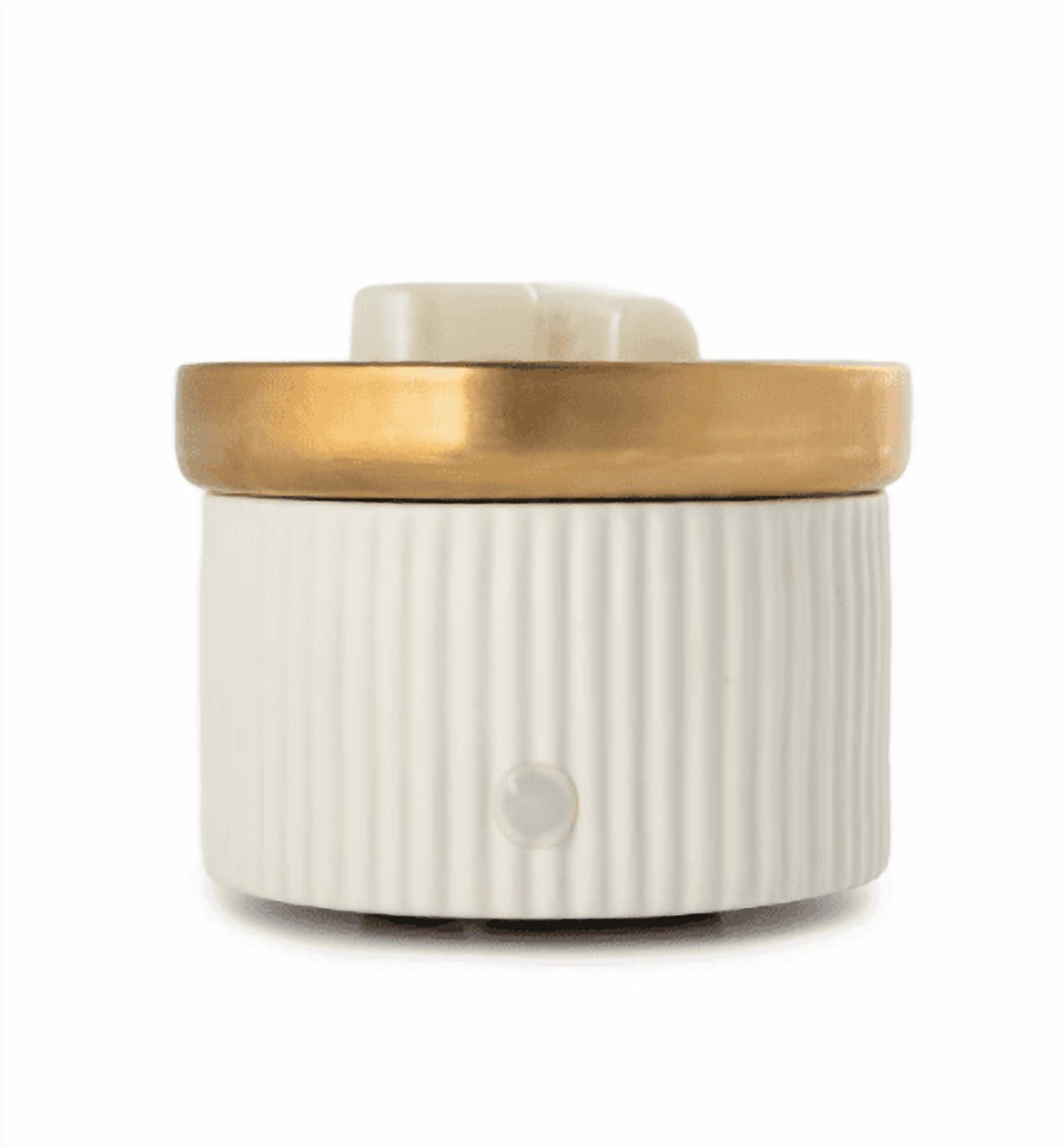 Better Homes & Gardens Off-White Ribbed Ceramic Warmer photo 1