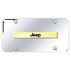 Au-TOMOTIVE GOLD Jeep Name Gold on Chrome Plate
