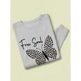 thumbnail image 3 of Butterflies And Leopard Print Sweatshirt Women -Image by Shutterstock, Female 5X-Large, 3 of 4