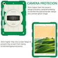 thumbnail image 4 of ELEHOLD Rugged Case for iPad 9th/ 8th/ 7th Generation 10.2 inch (2021/2020/2019), Heavy Duty Shockproof Cover with 360° Rotation Handstrap Kickstand Detachable Shoulder Strap Pencil Holder,Deep Green, 4 of 7