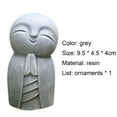 thumbnail image 6 of SPRING PARK Little Jizo Buddha Sculpture Sandstone Adorable Buddha Statuettes Lovely, 6 of 6