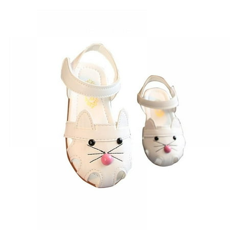 

SYNPOS Toddler Baby Girls Low Heels Dress Shoe Closed Toe Summer Princess Sandals 1-3 Years
