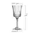 thumbnail image 6 of Smarty 11 oz. Crystal Cut Plastic Wine Goblets 48ct, 6 of 7