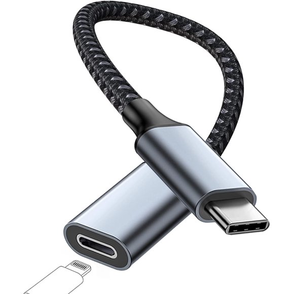 Adaptador de audio USB C a Lightning UWOXX para iPhone 15 Pro Max