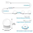 thumbnail image 3 of LED Vanity Mirror Lights with 14 Dimmable Bulbs,10 Brightness Levels Adjustable,for Makeup Desk Bath, 3 of 5