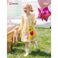 thumbnail image 5 of Disney Toddler Baby Girls Winnie the Pooh Piglet Yellow Stripe Ruffle Graphic Birthday Gifts Dress, 5 of 9