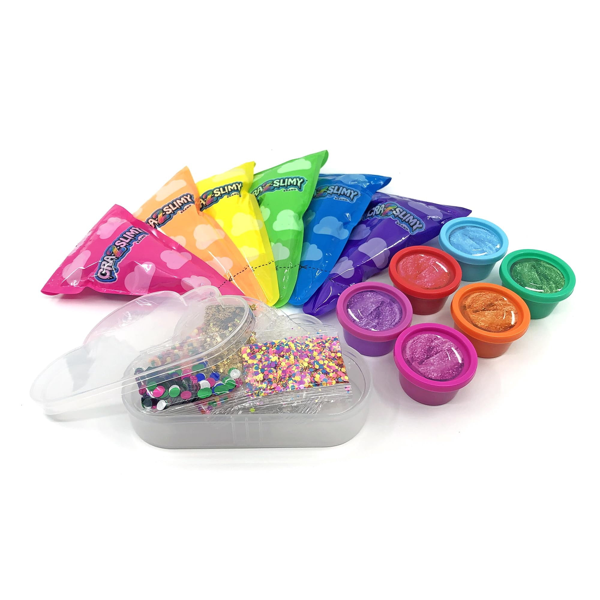 Cra-Z-Art Cra-Z-Slimy Over The Rainbow Set with 12 Slimes & Mix