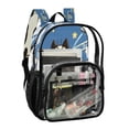 thumbnail image 6 of Iauyy Clear Backpack Heavy Duty PVC Transparent Backpack for College Workplace, The Body Of A Cat, 6 of 8