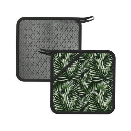 

Matuu Tropical Palm Leaves1 for Square Silicone Anti-hot Pad for Kitchen Potholders Hot Dishers Spoon Holder