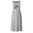 thumbnail image 4 of WAIIMAK Robes d'Été pour Femmes Robes Imprimé Amour Robes en Coton Lin Sans Manches Col Rond, 4 of 4