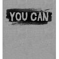 thumbnail image 2 of "You Can" Gym Culture Adult Heather Gray Long Sleeve Hoodie-Medium, 2 of 3