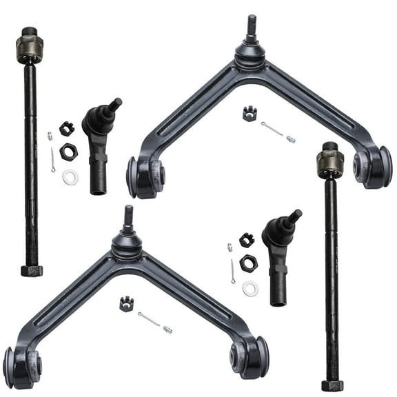 Detroit Axle - Front Upper Control Arm for 2002-2005 Dodge Ram 1500, Ball Joints, Inner & Outer Tie Rods 2003 2004