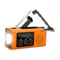 thumbnail image 3 of harper Emergency Radio Flashlight Compact Solar Power Multifunctional Weather Radio for Orange, 3 of 10