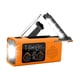 thumbnail image 3 of Radio de emergencia con manivela, compacta, multifuncional, recargable y meteorológica. Naranja, 3 of 9