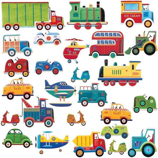 Cars Trucks 26 Wall Stickers Decor Vehicle Decals Kids Room Wall Stickers Decor Vehicle Decals