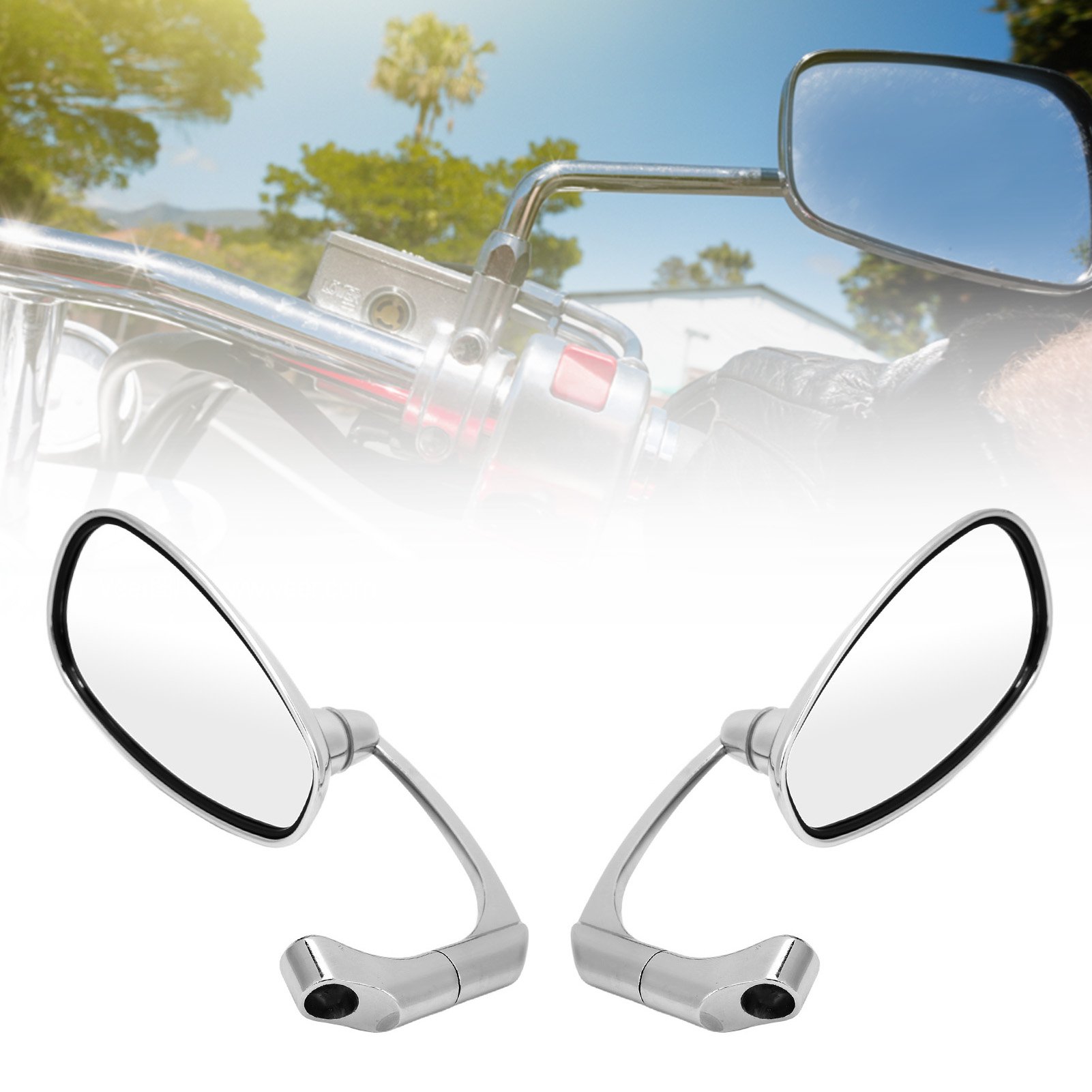 Motorcycle Replacement Mirrors Motorcycle Rear View Mirror, Aluminium