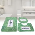 thumbnail image 3 of 3 unids/set de franela para baño, alfombra antideslizante para Pedestal de ducha, tapa de inodoro, alfombrilla para baño de pies (inglés), 3 of 8