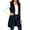 Black, variant on Fnooota Women Hooded Zip Up Vests, Mid Length Lightweight Sleeveless Casual Sweatshirt Outerwear with Pockets Gray Size L