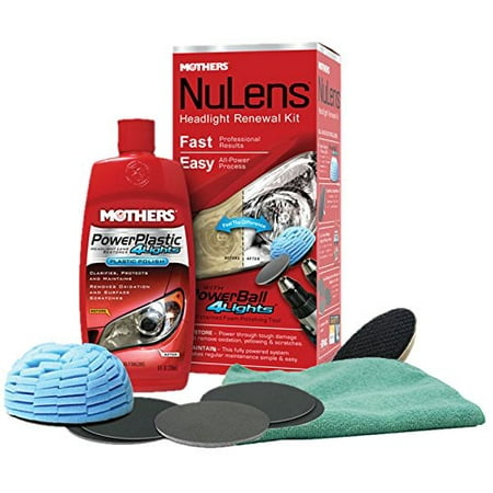 Mothers NuLens Headlight Renewal Kit Bundled with a Microfiber Cloth (2 (Best Headlight Renewal Kit)