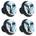 thumbnail image 2 of 4 Pcs Cartoon Cow Knobs for Kitchen Cabinet Cupboard Dresser Bookcase Drawer Pulls Handles Round Home Decor, 2 of 8