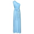 thumbnail image 3 of FYMNSI Women Transformer Evening Long Prom Dress Infinity Floor Length Dresses for Bridesmaids Multiway Wrap Convertible Dresses Light Blue XL, 3 of 5