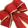 thumbnail image 3 of Houderco 6Ud Moños Navideños Decorativos Para Árbol Con Brillo Y Para Fiestas, 3 of 6
