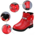 thumbnail image 6 of Rinsvye Children Shoes Thick Heel Girls Rain Boots Size 4 Short Boots Warm Leather Toddler insulated Neoprene Boots Baby Bow Cute Baby Boots Size 4 Cotton Shoes Warm Boots, 6 of 9