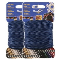 Needloft Craft Cord - #02 Metallic Blue - 2 Pack (2x20yds) = 40 Yards