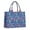 DarkBlue Cartoon Dinosaurs-2, variant on Large Capacity Tote Bag,DarkBlue Cartoon Dinosaurs Pattern Handbag Fashion Luxury Tote Bag,15.7"x13"x 5.1" Inches,Laptop Compatible