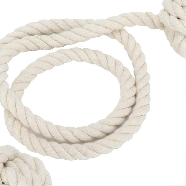 Rope Tieback HandMade Curtain Tiebacks Cotton Holdbacks with Hanging Ball for Living Room Office Decoration