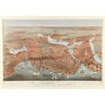 thumbnail image 2 of Lyman W. Atwater 18x14 Black Ornate Wood Framed Double Matted Museum Art Print Titled - The City Of&nbsp;Boston (1873), 2 of 5