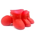 thumbnail image 6 of GASTROPOD 4 Pcs Waterproof Dog Boots Shoes Puppy Non-Slip Rain Shoes Pet Boots for Rain Day Middle and Small Dogs, Dog Shoes for Large Dogs, 6 of 7