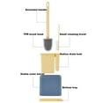 thumbnail image 2 of Silicone Toilet Brushes and Holder Set, Flexible Bathroom Scrub Toilet Brush Set, Floor Standing &Wall Mounted(White), 2 of 3