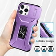 thumbnail image 4 of Fashion Case with Holder Stander Kickstand Drop Resistant Shockproof Case For iPhone 16 Pro Max (6.9inch), 4 of 7