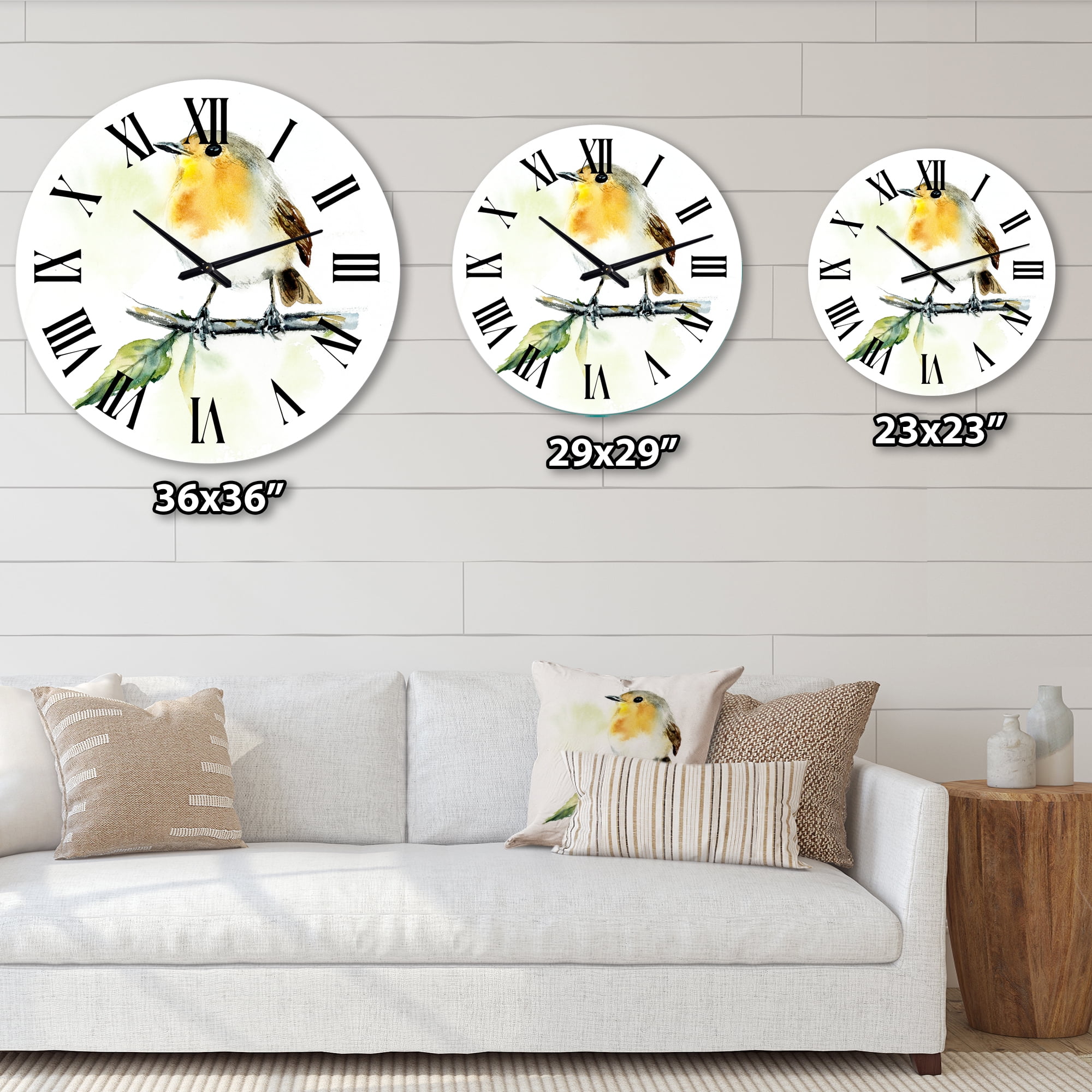 Designart 1 in Traditional Wall Clock