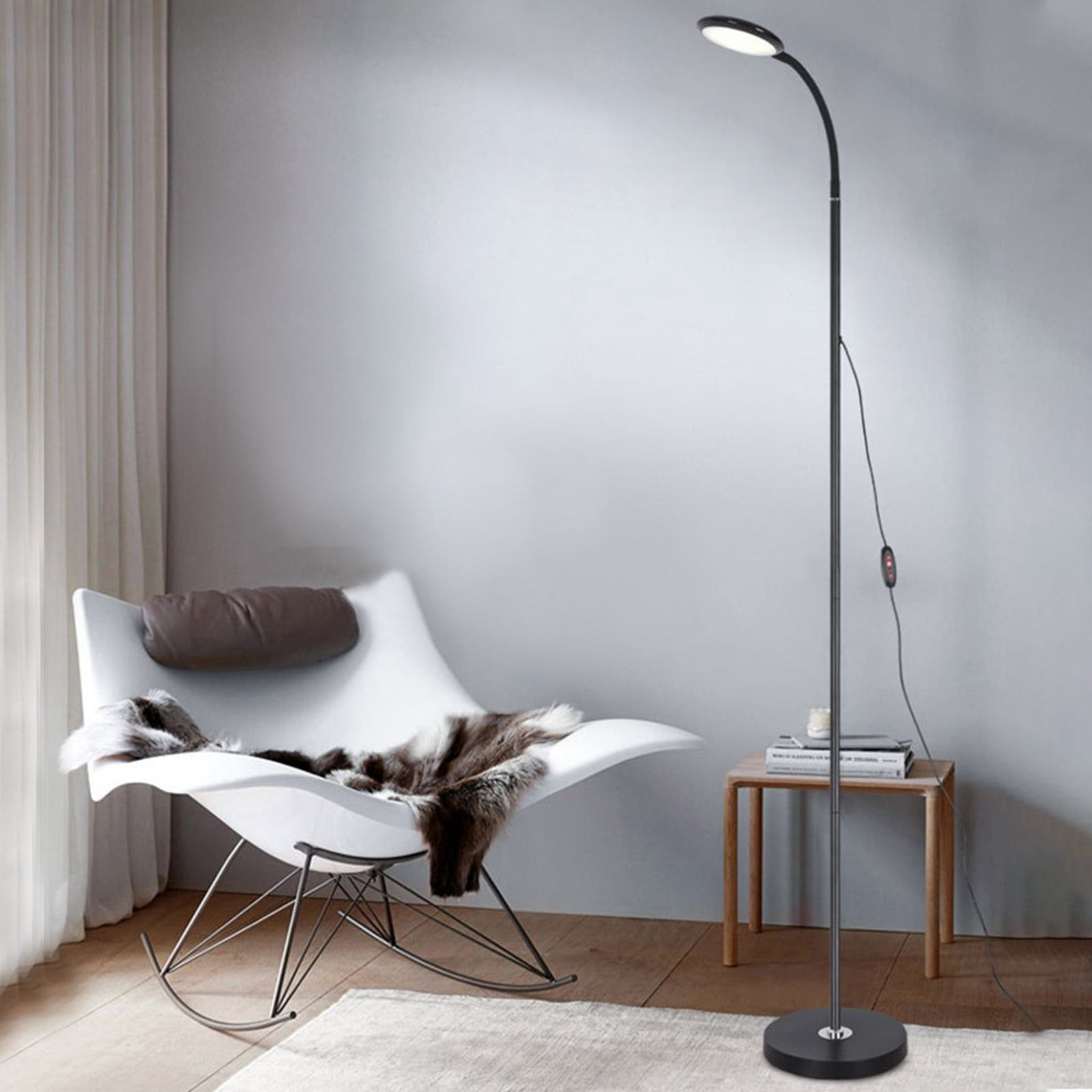 Metal Floor Lamp Architect Swing Arm Standing Lamp Adjustable Head Reading Light 