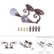 thumbnail image 4 of Ganchos elegantes de metal y vidrio para cortinas, soportes para cortinas de bronce rojo, 4 of 6