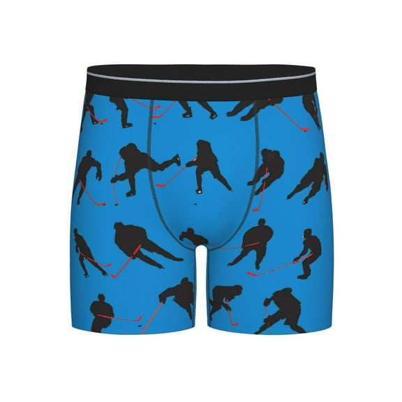Men Ice Hockey Boxer Briefs Moisture Wicking Funny Boxer Shorts