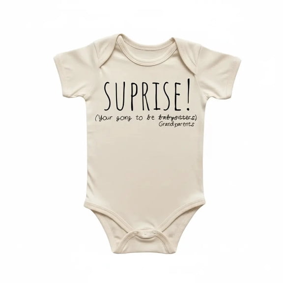 Suprise Announcement Newborn Baby Bodysuit