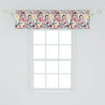 thumbnail image 2 of Ambesonne Retro Window Valance, Vintage Cocktails Motifs Art, 42" x 12", Multicolor, 2 of 3